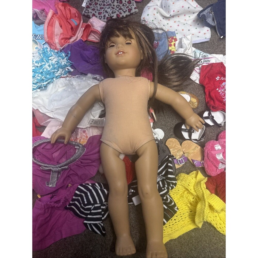 American Girl Doll 18" Grace Thomas Closet Lot Outfits PJs Case Shoes Carrier